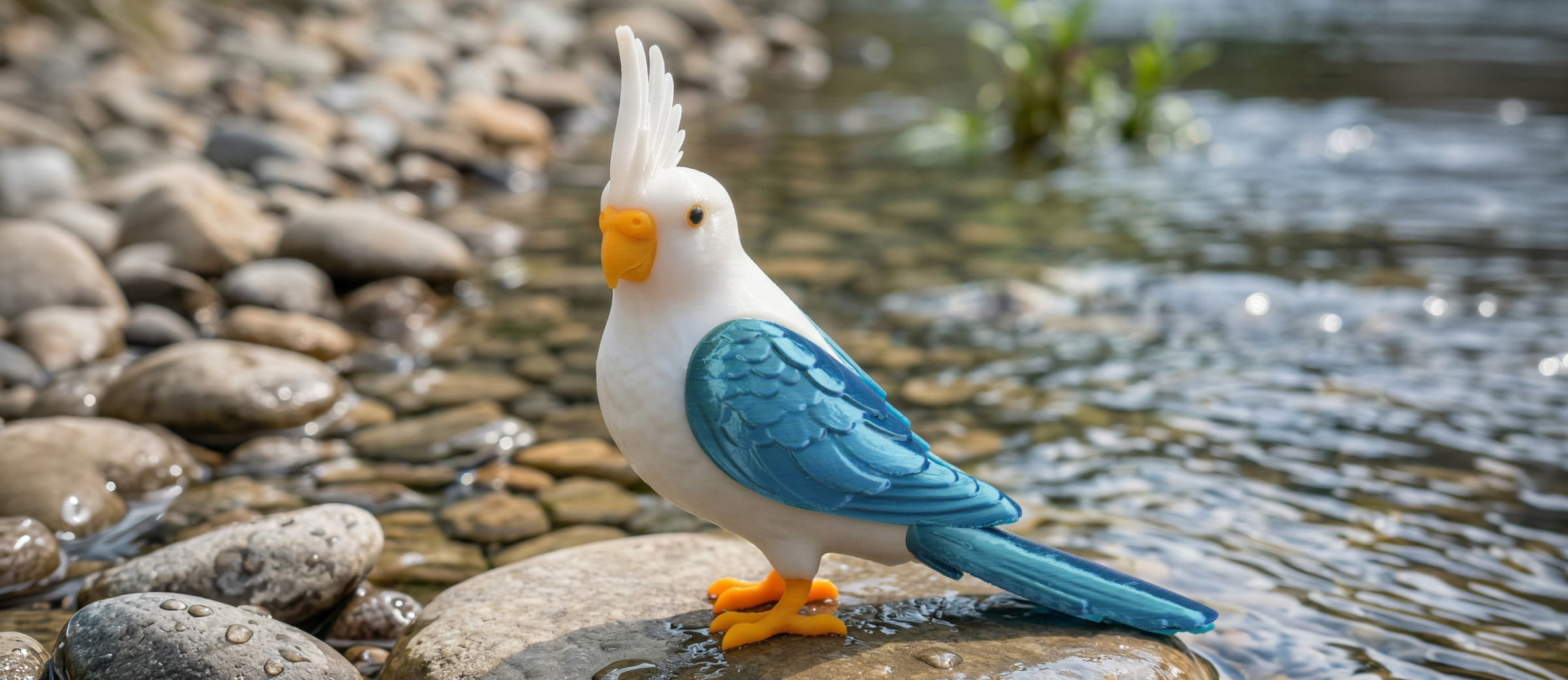 A2Lで造形したマルチカラーの鳥モデル