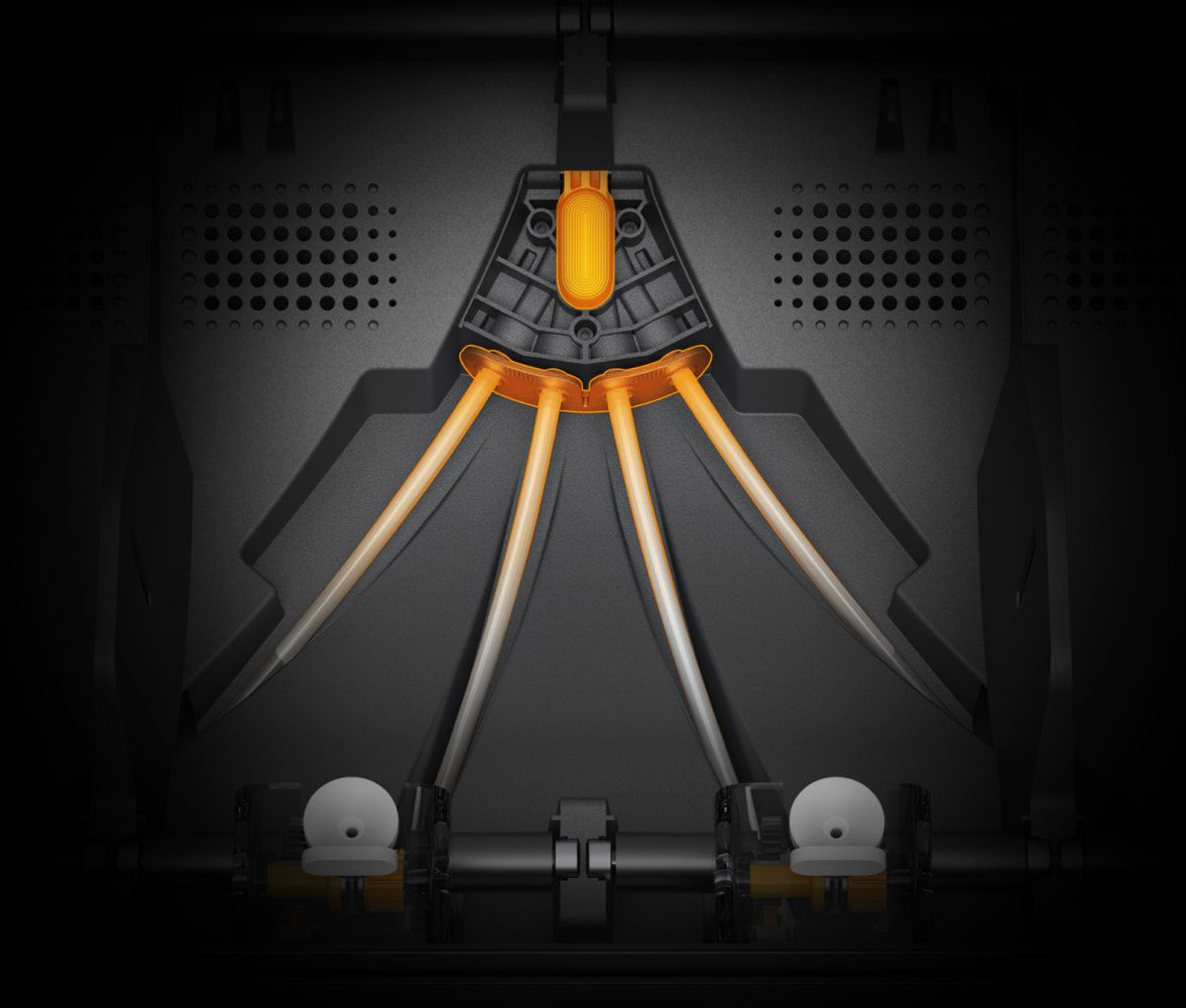 ツール不要でアクセス可能なフィラメントチューブ構造