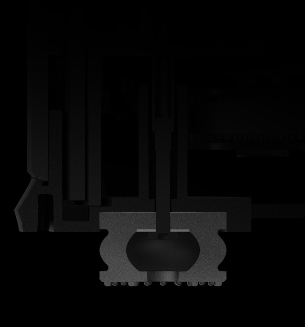 フローティングダンパー構造の断面図