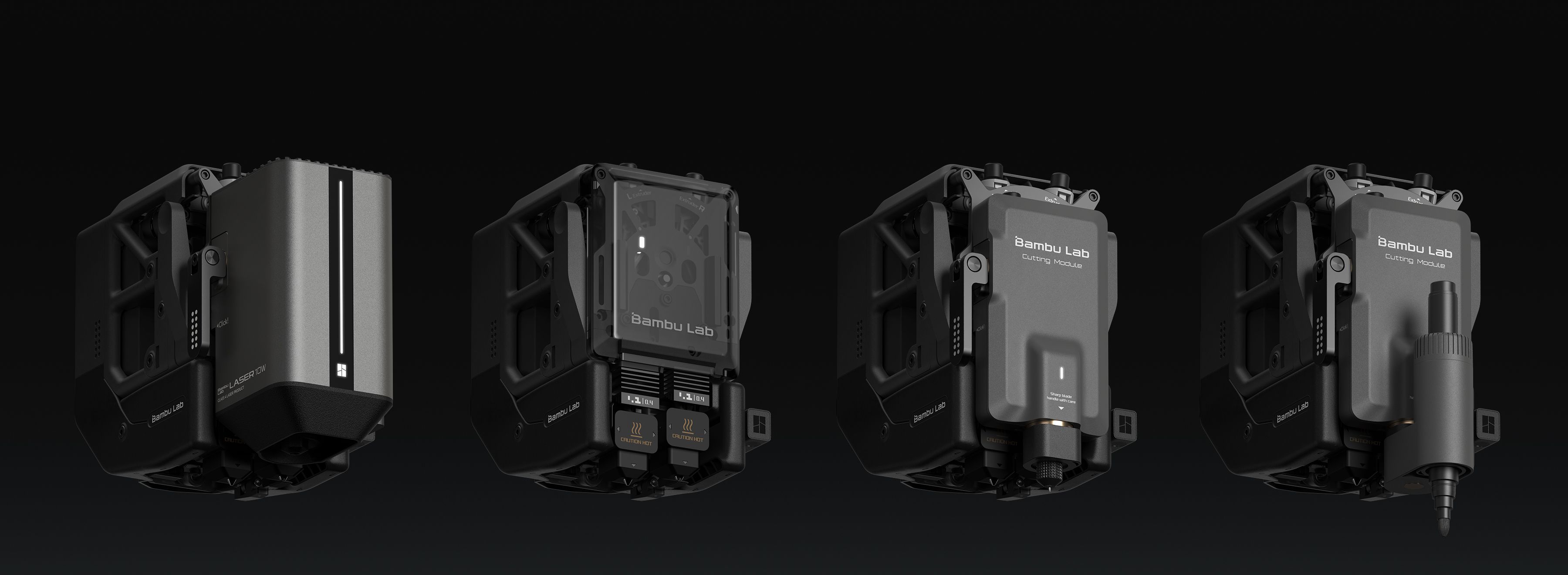 4つの機能を1台に統合したモジュール構造