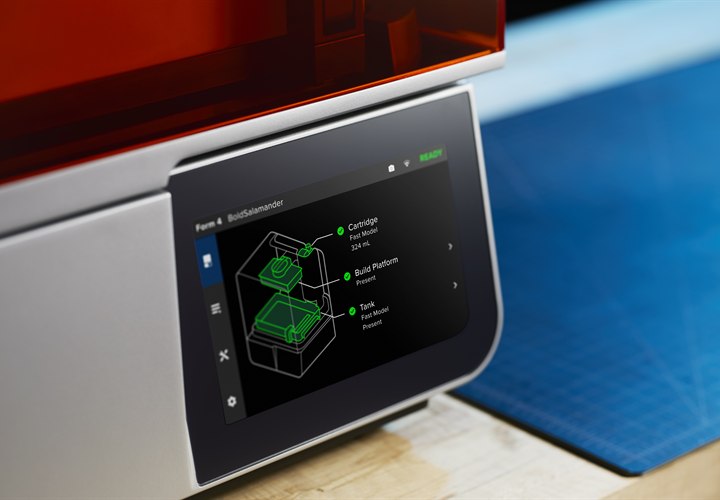Formlabs 3Dプリンターの操作画面