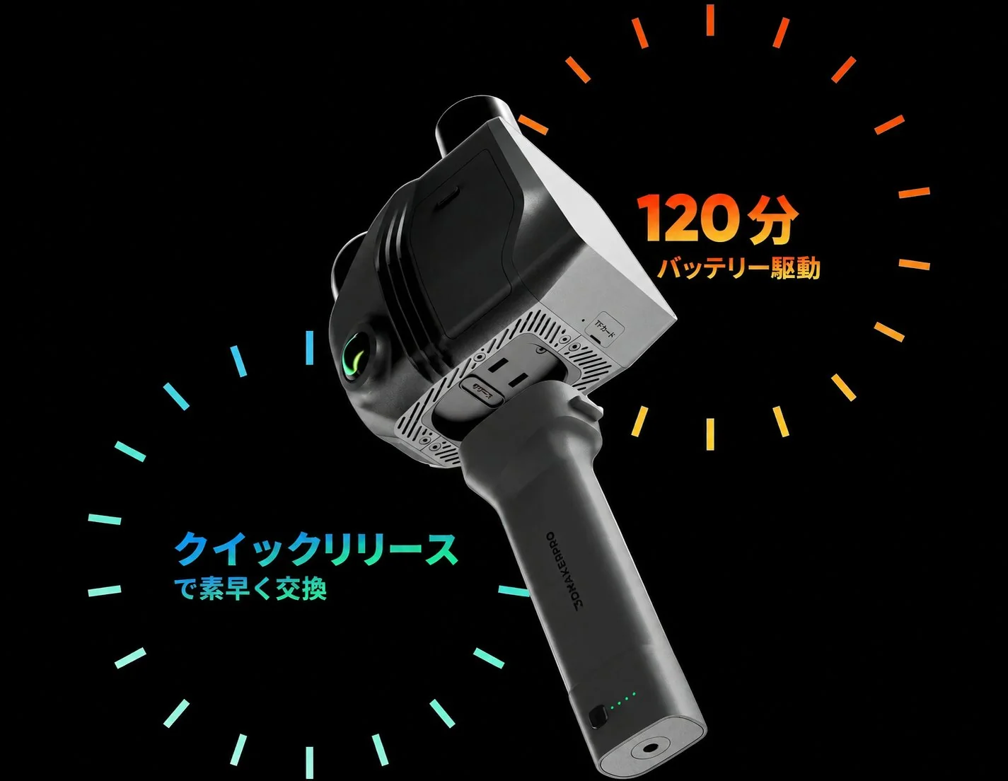 Raven バッテリー駆動とクイックリリース
